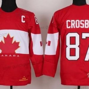 Nike Kinder 2014 Olympics Kanada #87 Sidney Crosby Trikots – Rot