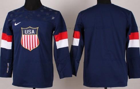 Nike Kinder 2014 Olympics USA Leer Trikots – Marineblau Blau