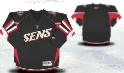 Ottawa Senators Personalisiertes Ausweichtrikot Trikots – Schwarz