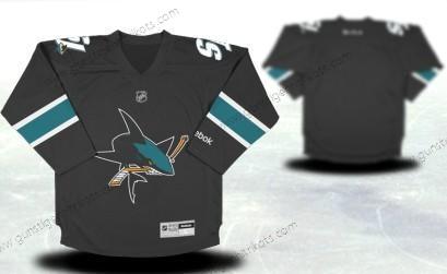 San Jose Sharks Personalisiertes Ausweichtrikot Trikots – Schwarz