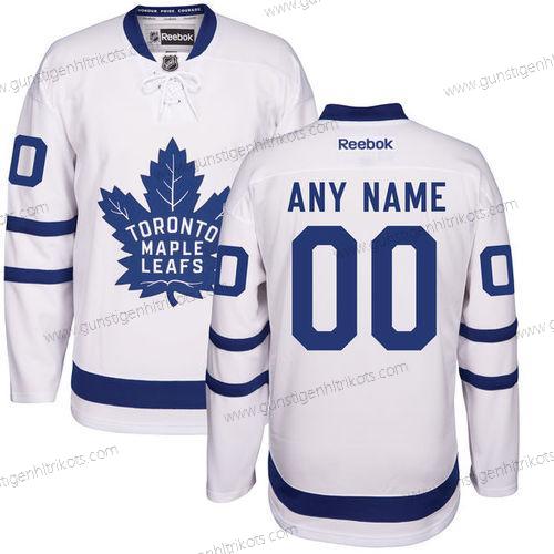 Toronto Maple Leafs Personalisiertes Auswärtstrikots Strickerei NHL 2016-17 Reebok Hockey Trikots – Weiß