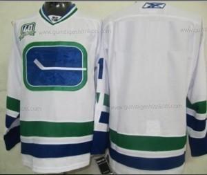 Vancouver Canucks Personalisiertes Ausweichtrikot Trikots – Weiß